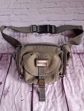 Vintage Universal Studios Canvas Fanny Pack Waist Bag Army Green Multi-pockets